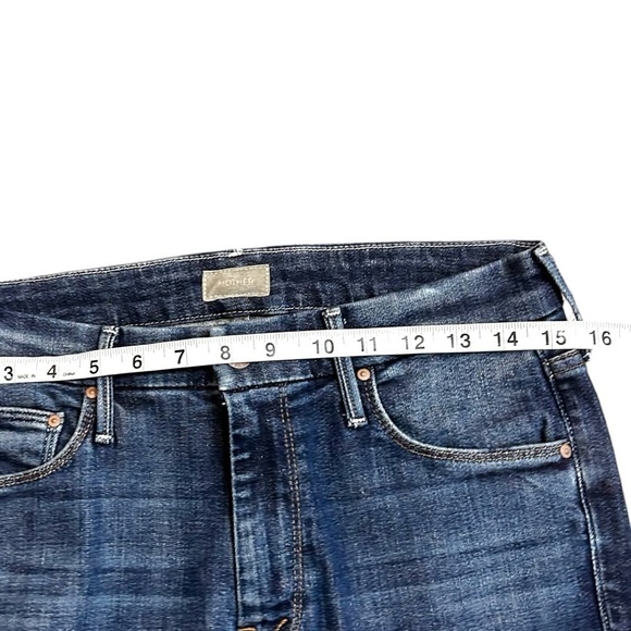 MOTHER DENIM- The Looker Ankle Step Fray Straight Leg Jeans- Size 26 - Picture 15 of 16